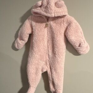 Carter's Soft Pink Sherpa Footie